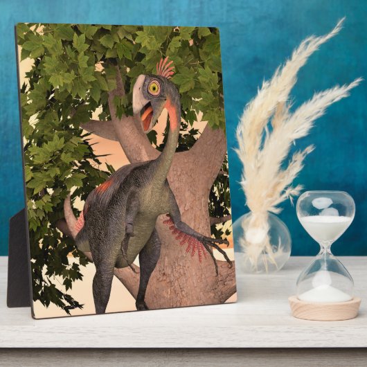 恐竜の巨大捕獲器 フォトプラーク (側面)