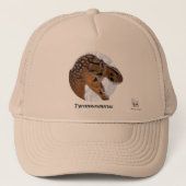 恐竜の帽子のティラノサウルス・レックスのポートレートグレゴリーポール キャップ (正面)