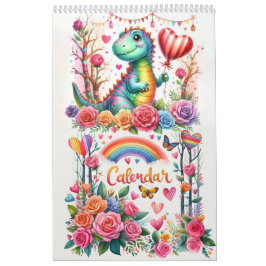 恐竜の年：水彩旅行カレンダー カレンダー