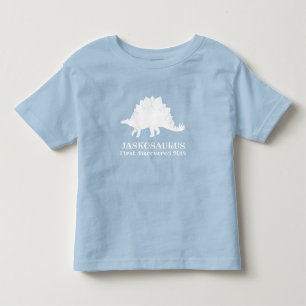 恐竜の幼児のTシャツのティー、ステゴサウルスのおもしろい トドラーTシャツ