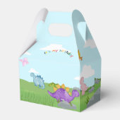 恐竜の庭/ディノの庭の誕生日パーティー フェイバーボックス (裏面サイド)