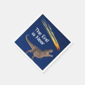 恐竜の廃墟は大惨事に近い スタンダードカクテルナプキン (角)