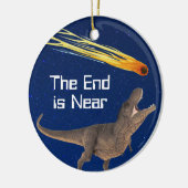 恐竜の廃墟は大惨事に近い セラミックオーナメント (左)