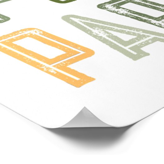 恐竜の建築パーティーウェルカムサイン ポスター (角)