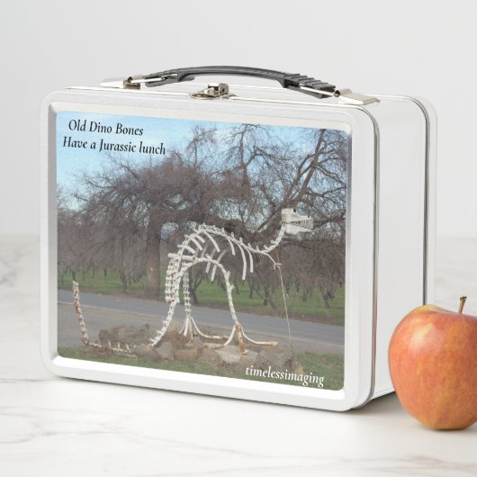 恐竜の弁当箱と学校用品は メタルランチボックス (インサイチュ)