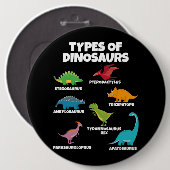 恐竜の恋人の種類子供へ 缶バッジ (正面&裏面)