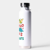 恐竜の恐竜を愛する少年 ウォーターボトル (左面)