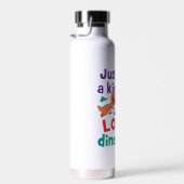 恐竜の恐竜を愛する少年 ウォーターボトル (右面)