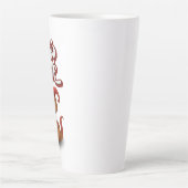 恐竜の愛 – カンムリが上を見る カフェラテマグ (正面)