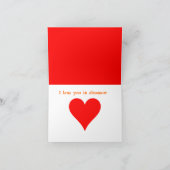 恐竜の愛 カード (内部)