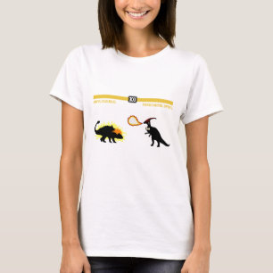 恐竜の戦闘機のAnkylosaurus Tシャツ