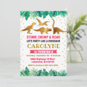 恐竜の招待状、恐竜の誕生日 招待状 (スタンド正面)