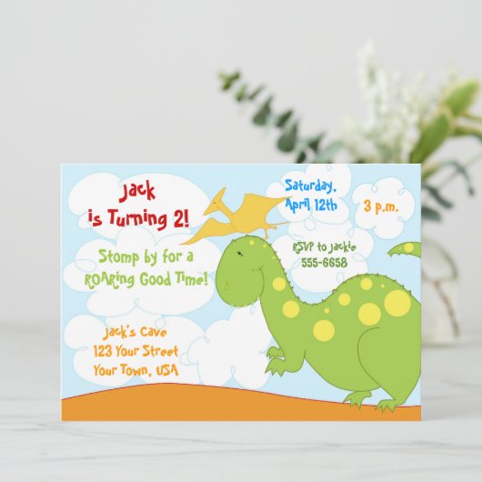 恐竜の招待状 招待状 (スタンド正面)