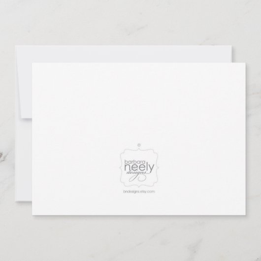 恐竜の招待状 招待状 (裏面)