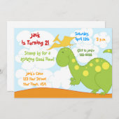 恐竜の招待状 招待状 (正面/裏面)