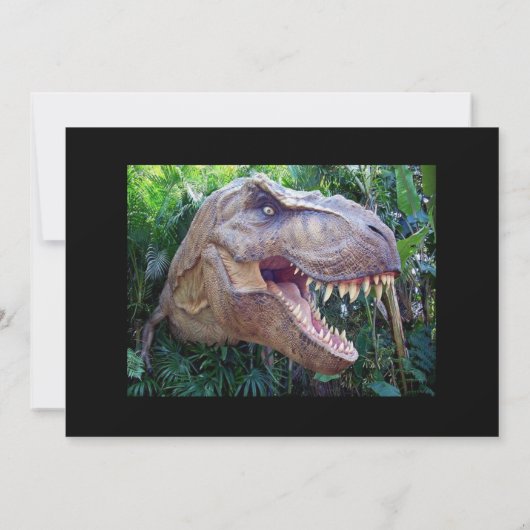 恐竜の招待 招待状 (裏面)