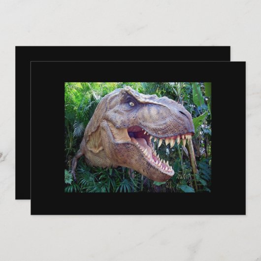 恐竜の招待 招待状 (正面/裏面)