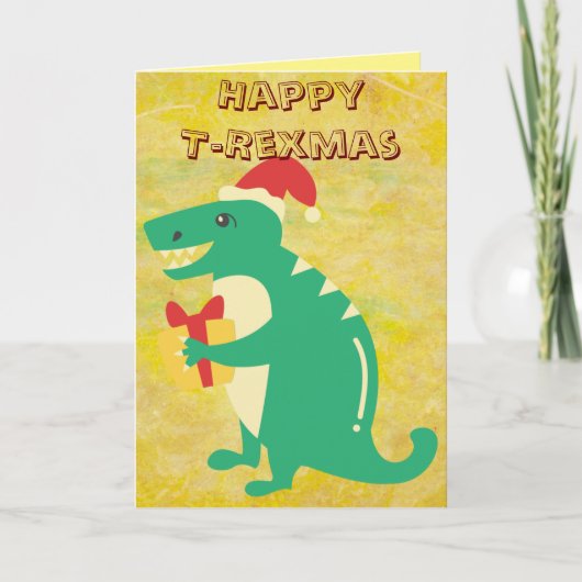 恐竜の挨拶 カード (正面)