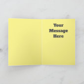 恐竜の挨拶 カード (内部)