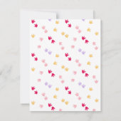 恐竜の教室バレンタインデーのカード ノートカード (裏面)