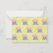 恐竜の教室バレンタインデートカード ノートカード (裏面)