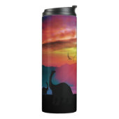 恐竜の日没 タンブラー (回転左)