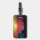 恐竜の日没 ラゲッジタグ (正面縦)