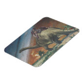 恐竜の昼寝- マグネット (左側)