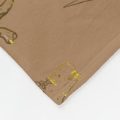 恐竜の時代の漫画引用文 フリースブランケット (角)