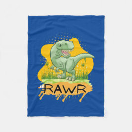 恐竜の時代の漫画引用文 フリースブランケット