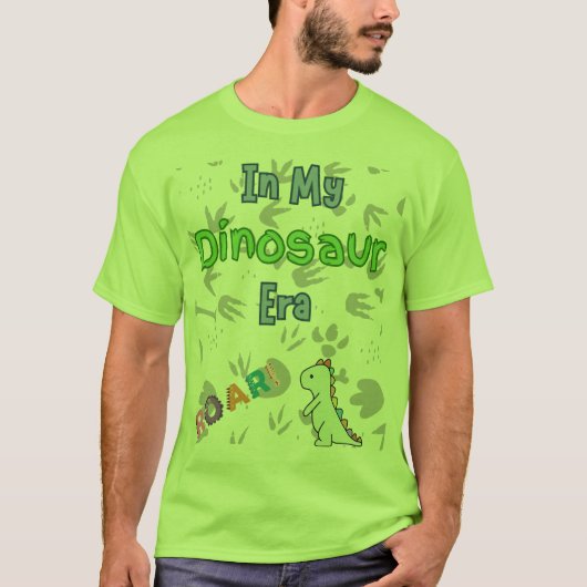 恐竜の時代のT型で Tシャツ (正面)