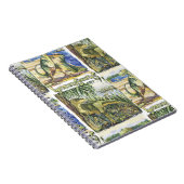 恐竜の時代：水彩風景イラストレーション ノートブック (右側)