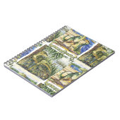 恐竜の時代：水彩風景イラストレーション ノートブック (左側)