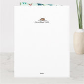 恐竜の最初の男の子の誕生日カード カード (裏面)