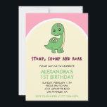 恐竜の最初の誕生日の招待ストンプチョンプの轟音 招待状<br><div class="desc">🌈🦕私たちの恐竜の最初の誕生日の招待状で轟音の良い時間を準備する – 先史時代の魅力と女の子のおもしろいの完璧なブレンドモダン!🎉💖私たちお洒落とピ鮮やかンクの招待は、他の誰も同様にお祝いのためのステージを設定する。デザインのハートには可愛い緑色の恐竜ガーリーが、文字の真下に立つ「stop chomp roar」の背景はピンクと黄色よくはしゃぐに設定されている。🦖💚💕 「私たちの小さな恐竜が一つ回っている」そして、私たちはあなたの小さな恐竜をパーティーに招待している。 1つのsaurusかわいい恐竜が中心ステージを取る。このタイポグラフィは、先史時代のジュラ紀のディノのツイストを持ち、この祭りにホイムジーのtouchを加え、恐竜のテーマを持つ完璧な最初の誕生日を作成する。🌟👶🎂パーティーを生来き生きとして、おもしろいのストンプチョンプの轟音を約束する低タステック第1のバースデーガール招待状!カラフルと野生の1つのテーマは、お祝いが招待鮮やか自体と同じであることを保証する。🎈🎁🌺ピンクの恐竜のアクセントからダイノミテのパーティー詳細まで、私たちの招待はあなたの小さな恐竜のパーティーを大切にする女の子の恐竜への鍵である。それは単なる誕生日ではなく、恐竜の魔法の世界への旅であり、小さな探検家は奇想天外な一日に彼らの道を踏み鳴らし、チョンプし、轟音を鳴らすことができる！🚀👑🦕私たちのピンク鮮やかの招待を選択し、あなたの小さな女の子の1番目の誕生日を忘れられない冒険にする。なぜなら、恐竜では、すべてのお祝いが大成功に結びついているからだ！🌈💜🎉</div>
