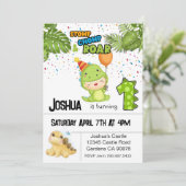 恐竜の最初の誕生日の招待状 招待状 (スタンド正面)