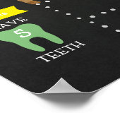 恐竜の最初の誕生日シャルボードマイルストーン ポスター (角)