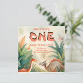 恐竜の最初の誕生日ジャングルの水色 セーブザデート (スタンド正面)