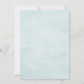 恐竜の最初の誕生日パステルかわいいディノドラゴンボーイ 招待状 (裏面)