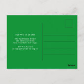 恐竜の最初の誕生日パーティの招待状 ポストカード (裏面)