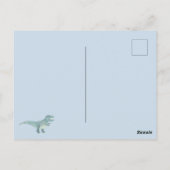 恐竜の最初の誕生日パーティの招待状 ポストカード (裏面)