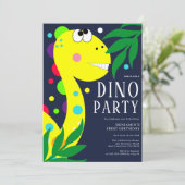 恐竜の最初の誕生日パーティの招待状 招待状 (スタンド正面)