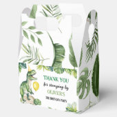 恐竜の最初の誕生日パーティーの好意ボックス フェイバーボックス (オープン)