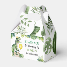 恐竜の最初の誕生日パーティーの好意ボックス フェイバーボックス