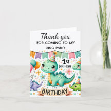 恐竜の最初の誕生日パーティー男の子Dinoかわいい