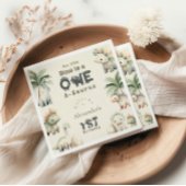 恐竜の最初の誕生日パーティー スタンダードカクテルナプキン