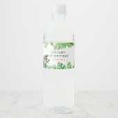 恐竜の最初の誕生日パーティー ペットボトルラベル (正面)