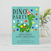 恐竜の最初の誕生日パーティー 招待状 (スタンド正面)