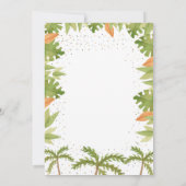 恐竜の最初の誕生日招待状パーティー 招待状 (裏面)