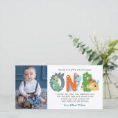 恐竜の最初の誕生日 サンキューカード (スタンド正面)